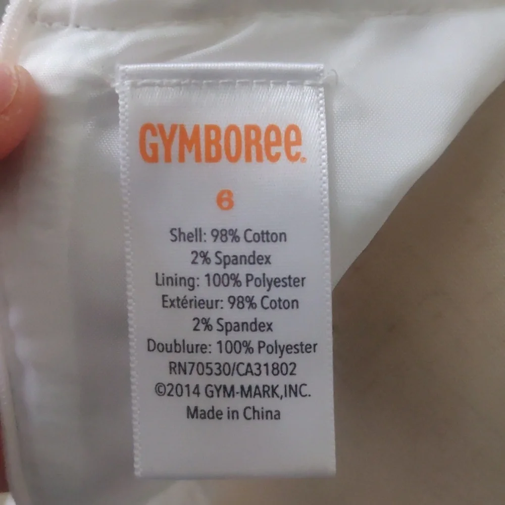 Gymboree White Cotton Blend Garment Gymboree RIGHT MEOW cheetah Cotton/Spandex